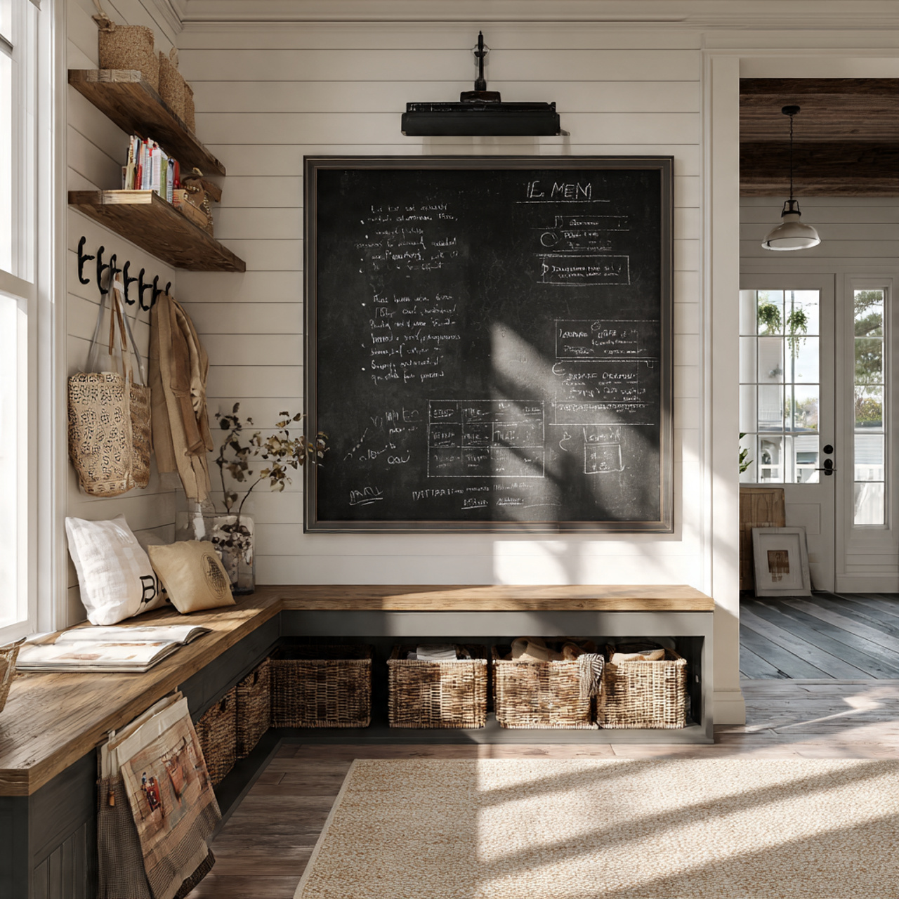 13 chalkboard command center country kitchen