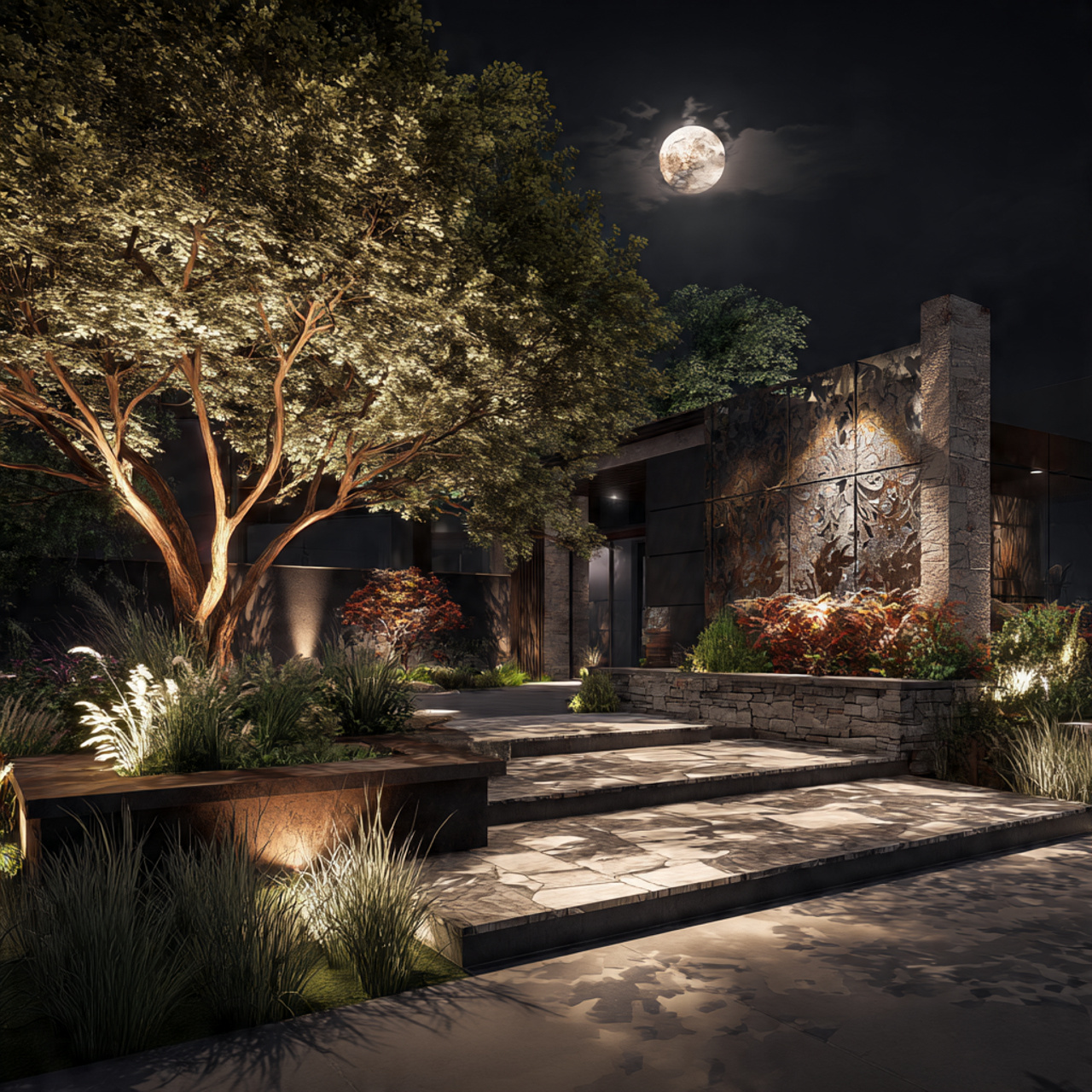 17 highlighting outdoor landscaping inspiring home lighting ultra photorealistic