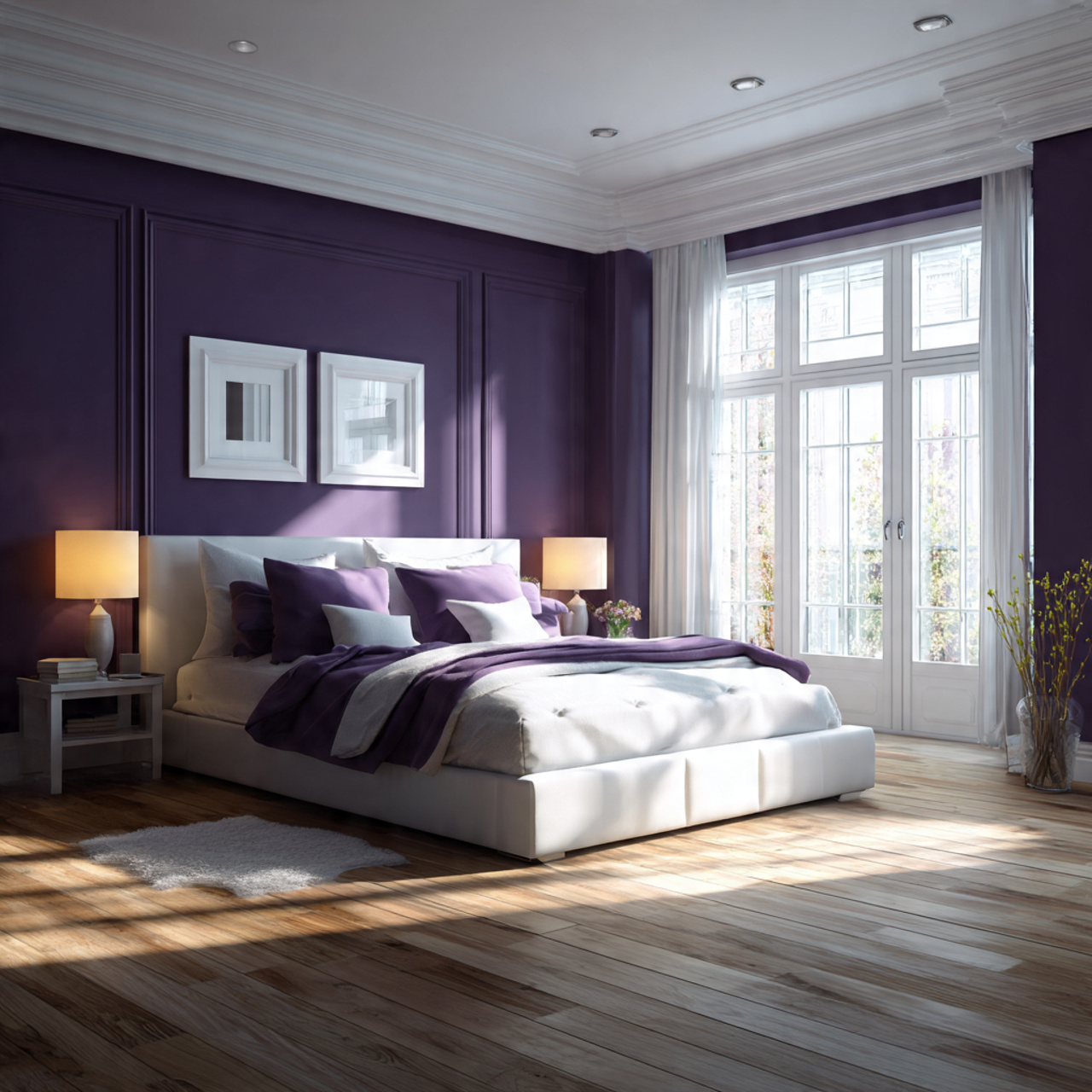 18 creating contrast with bright white trim