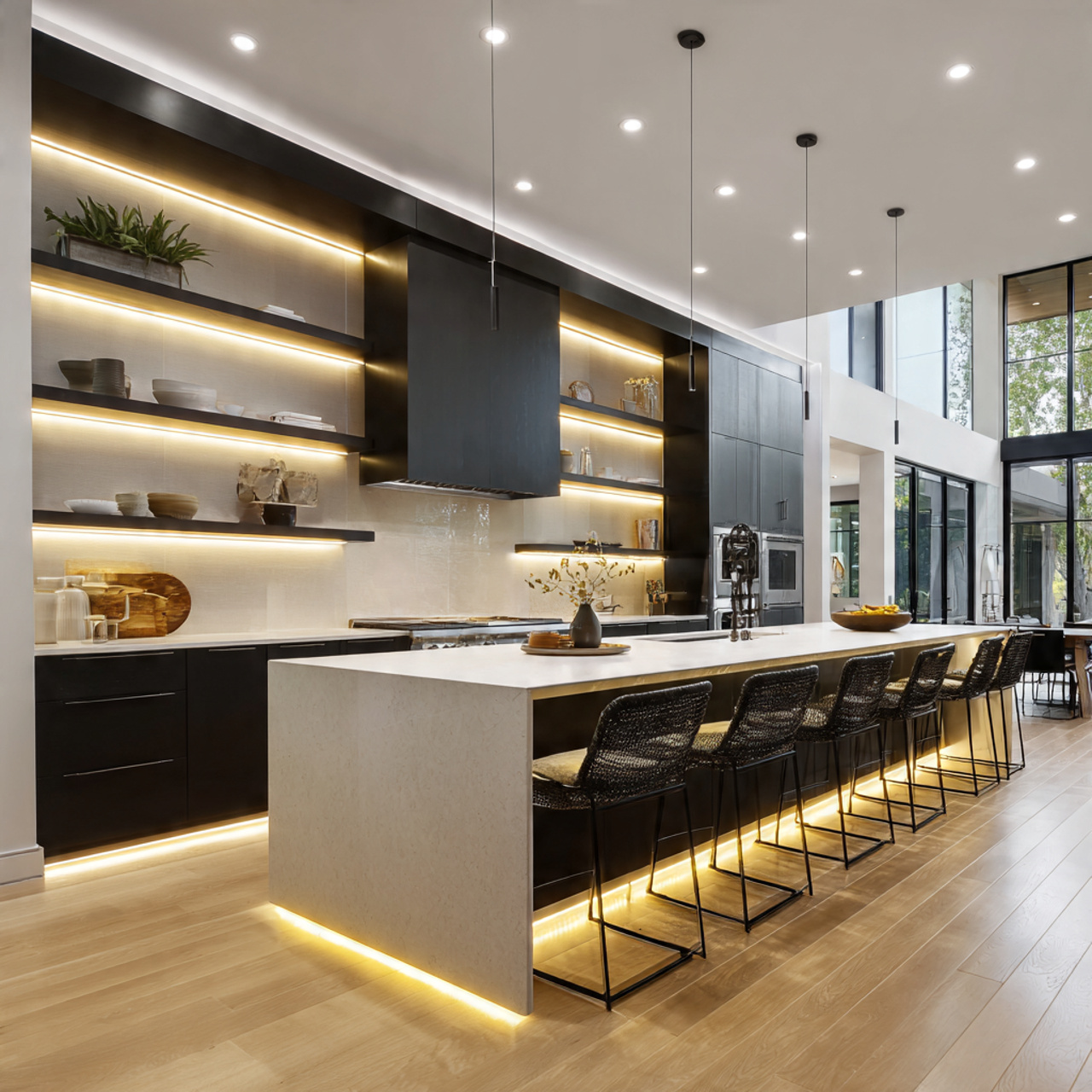 27 Cozy Kitchen Lighting Ideas to Transform Your Home Now 21 21 led strip lighting applications kitchen