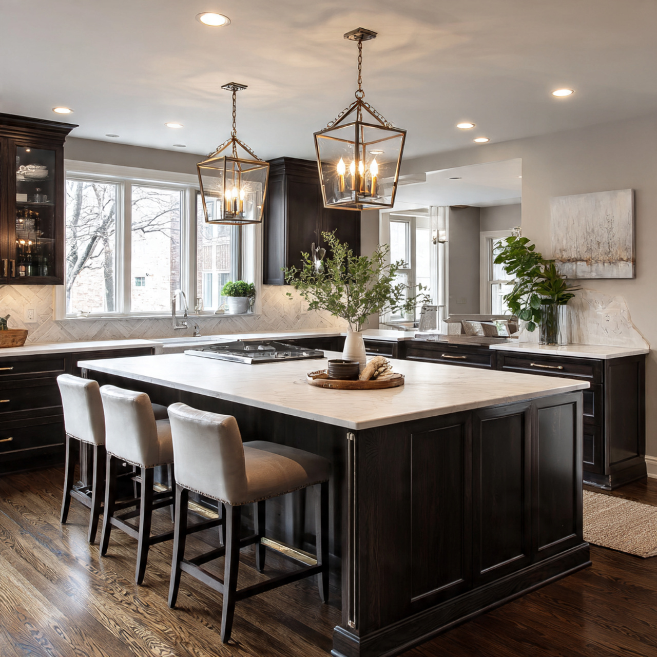 27 Cozy Kitchen Lighting Ideas to Transform Your Home Now 23 23 lighting for kitchen peninsulas kitchen