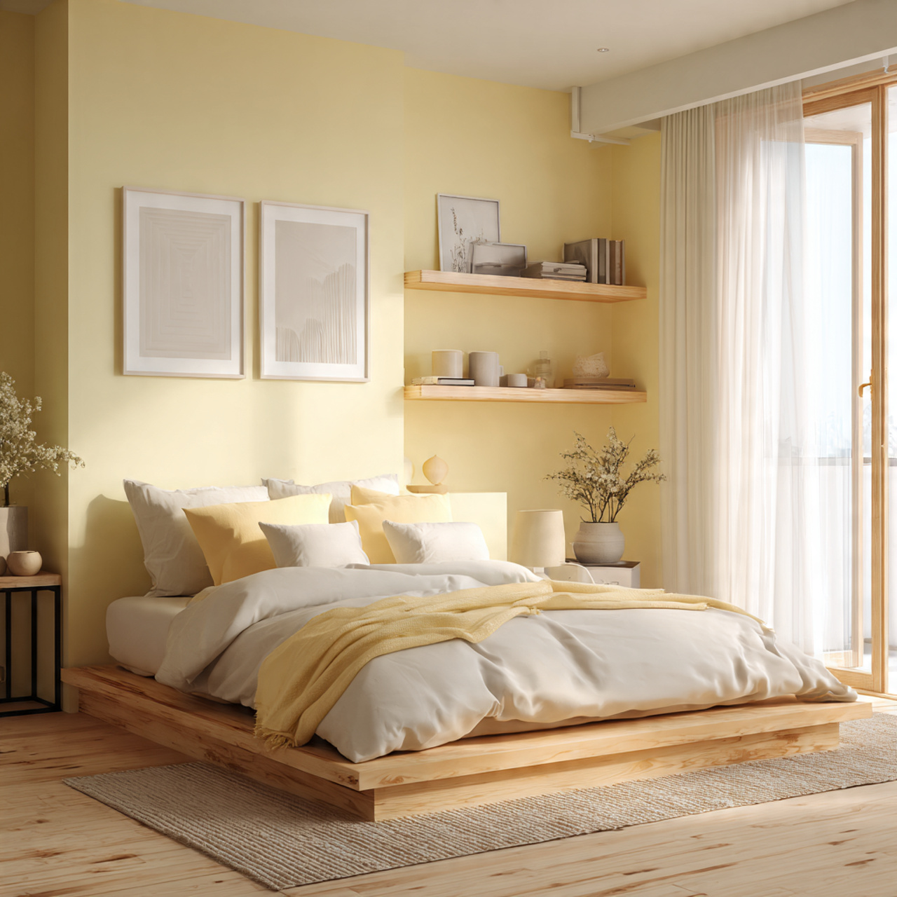 2 soft pale yellow paint schemes yellow