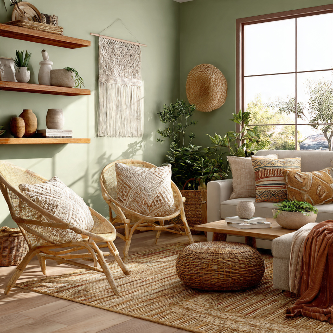 25 Best Sage Green Living Room Ideas for Cozy, Chic Decor 6 6 boho decor elements for a sage