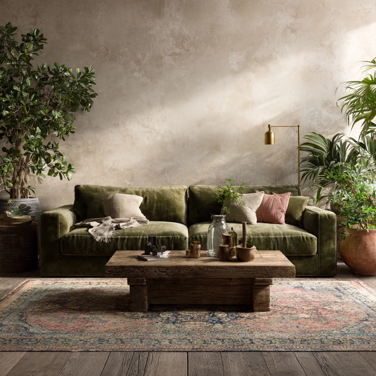 A Vintage Rug with Subtle Patterning