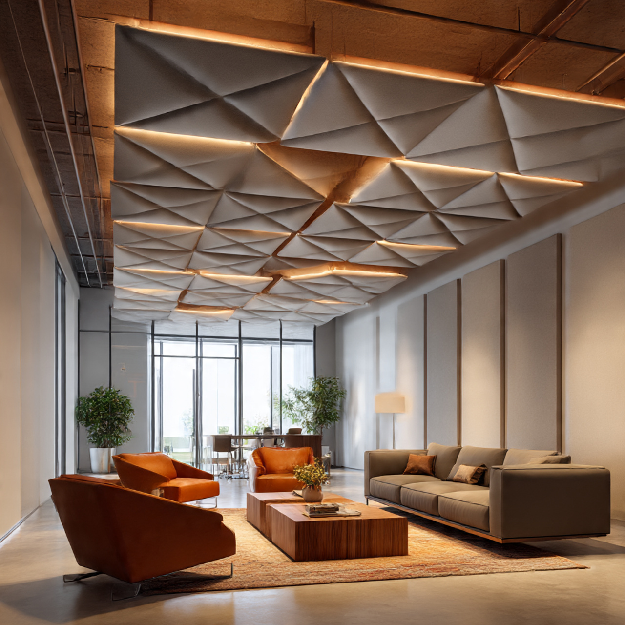 Acoustic Panel Ceiling Design