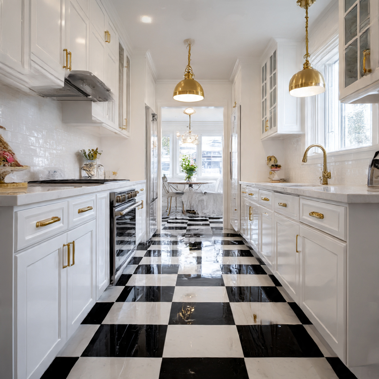 Checkerboard Pattern for Retro Elegance