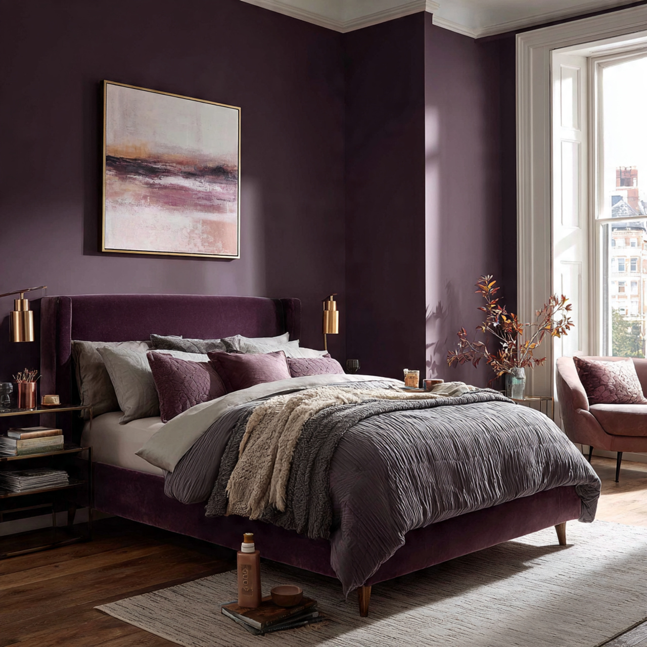 Dark Purple Bedroom Ideas