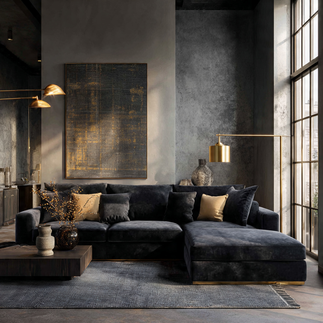 30 Sofa Color Ideas That Define Your Style: The Ultimate Guide 4 Deep Charcoal Sofa Color Ideas
