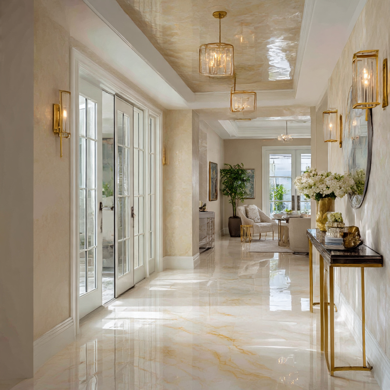 Marble Powder Ceiling Finish