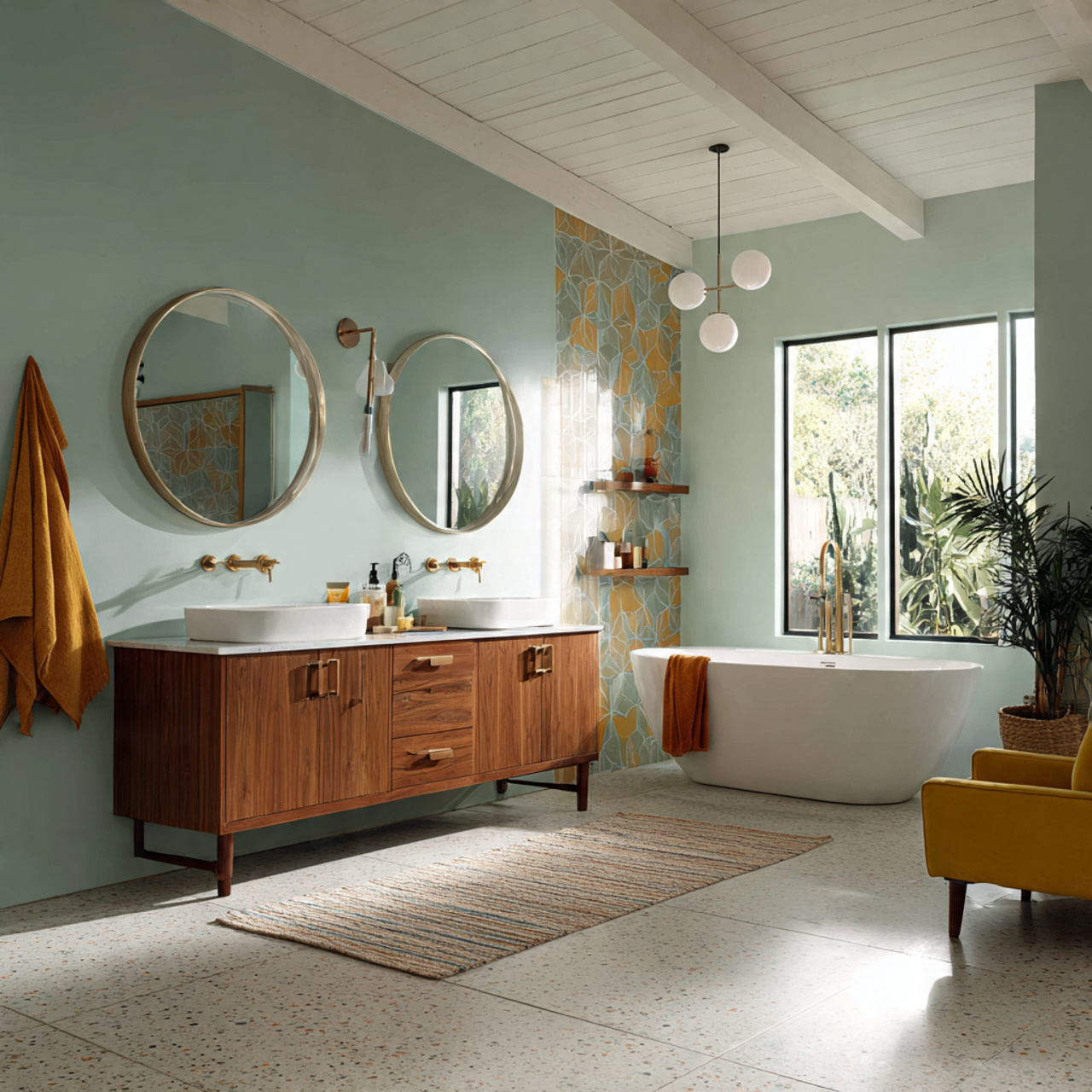 Mid-Century Bathroom Ideas