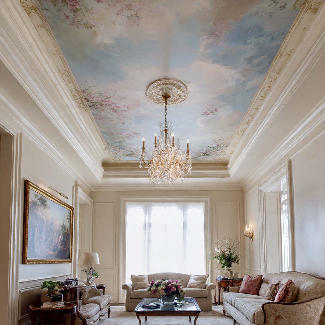 Painted Mural Ceiling