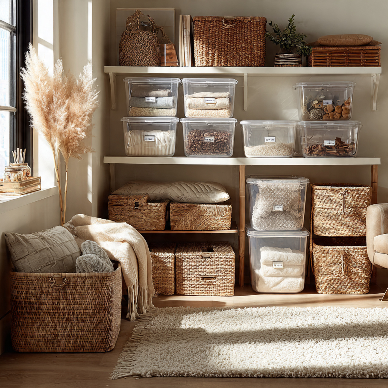 25 Renter-Friendly Decorating Ideas To Transform Your Space 13 Renter-Friendly Decorating Ideas Utilizing Smart Storage Containers