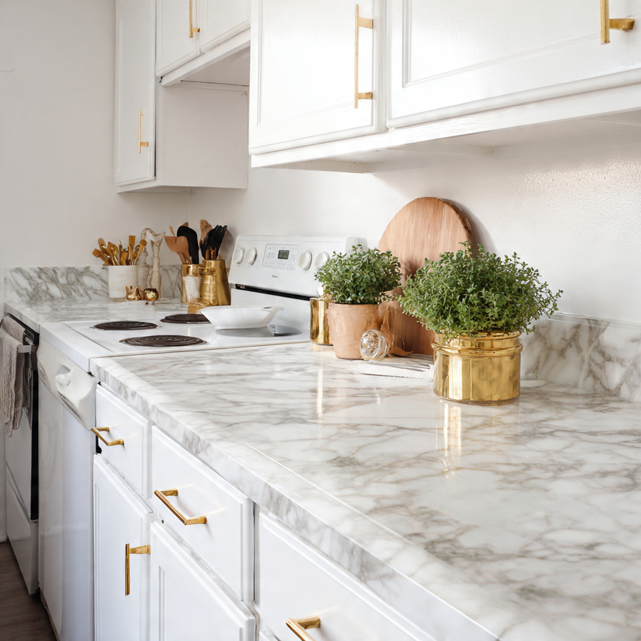 25 Renter-Friendly Decorating Ideas To Transform Your Space 2 Renter-Friendly Decorating Ideas with Contact Paper Countertops