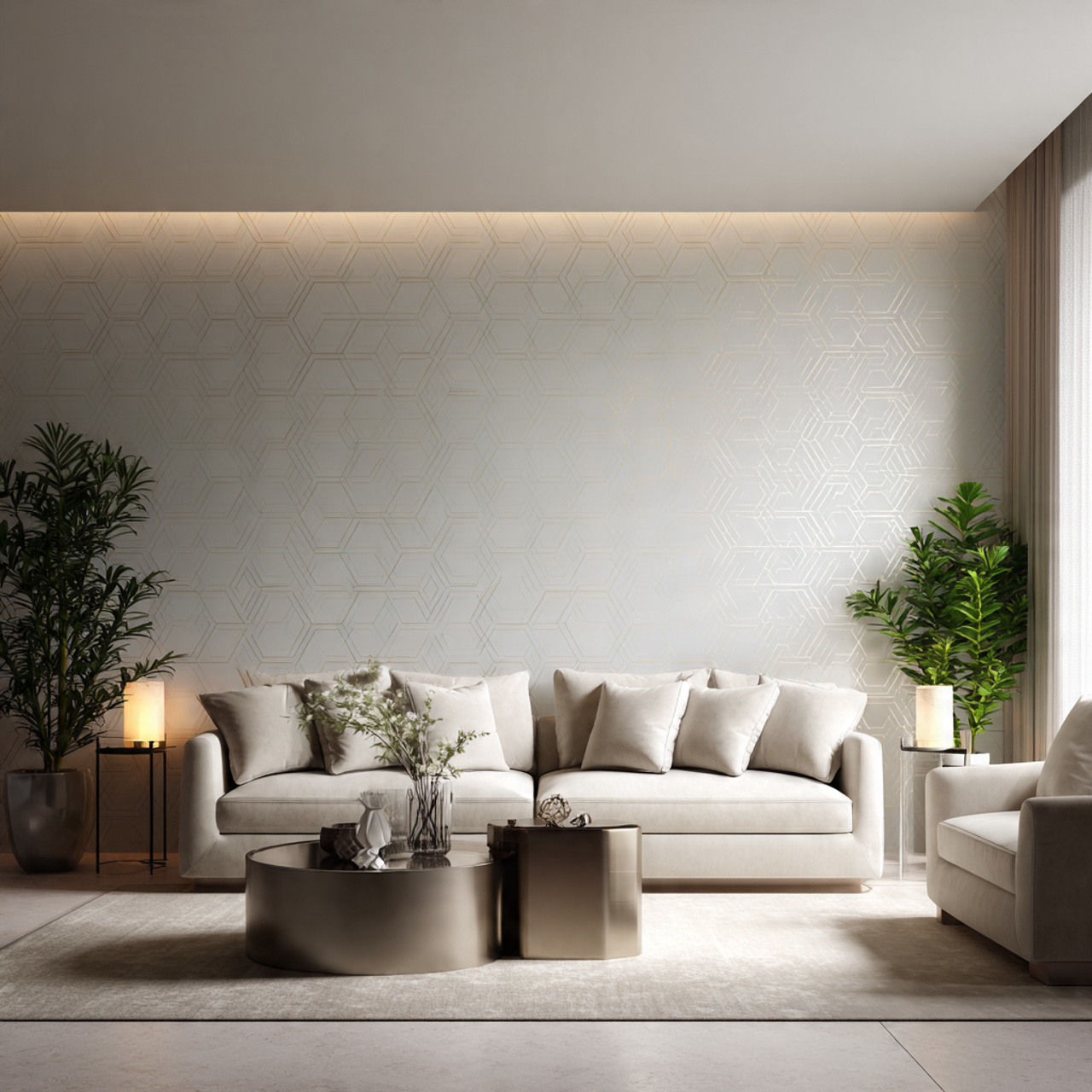 Stenciled Geometric Patterns