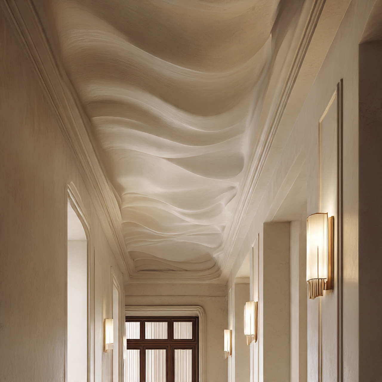 Textured Plaster Ceiling Finish