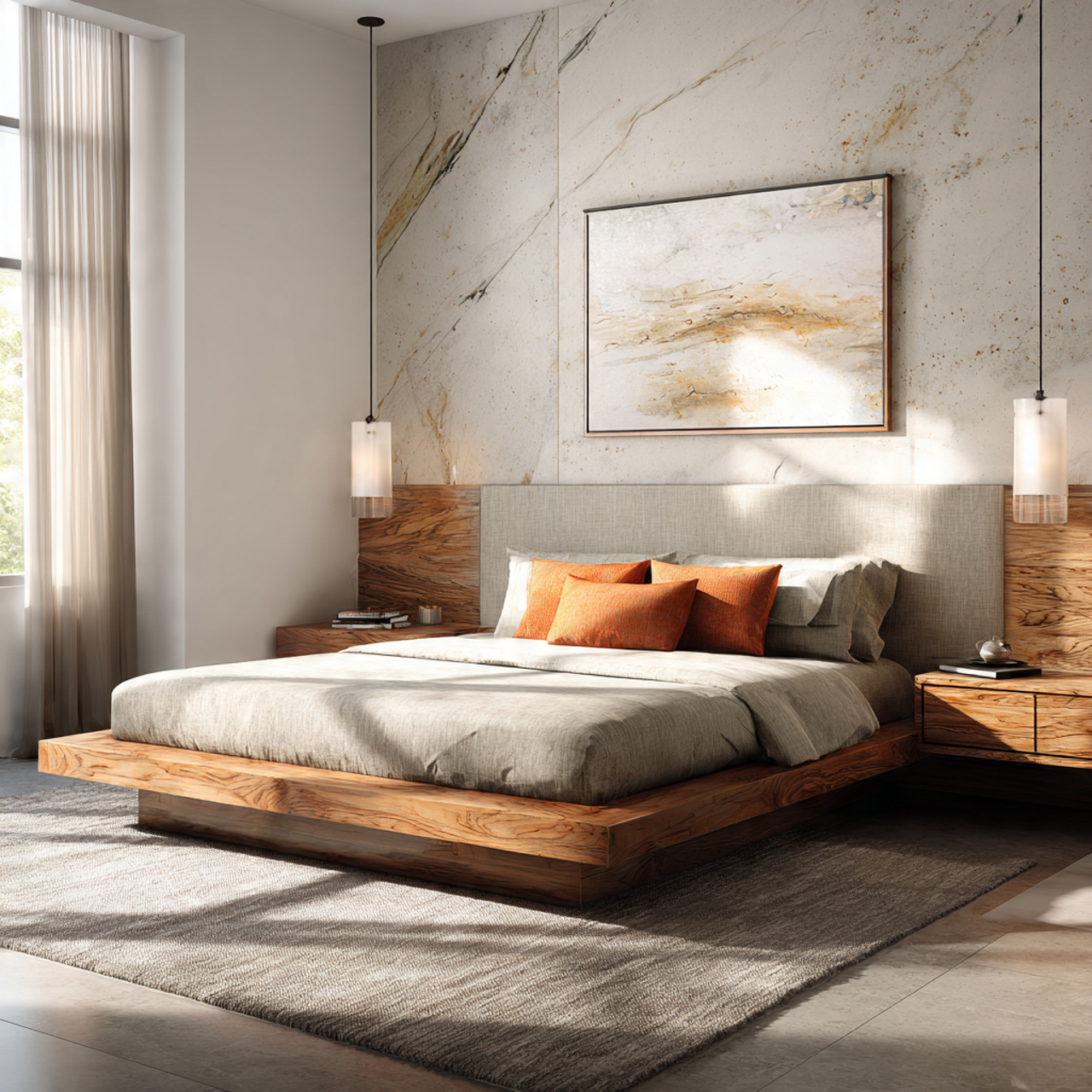 27 Best Contemporary Bedroom Decor Ideas for Modern Living 6 a hyper realistic and beautiful image of contempor
