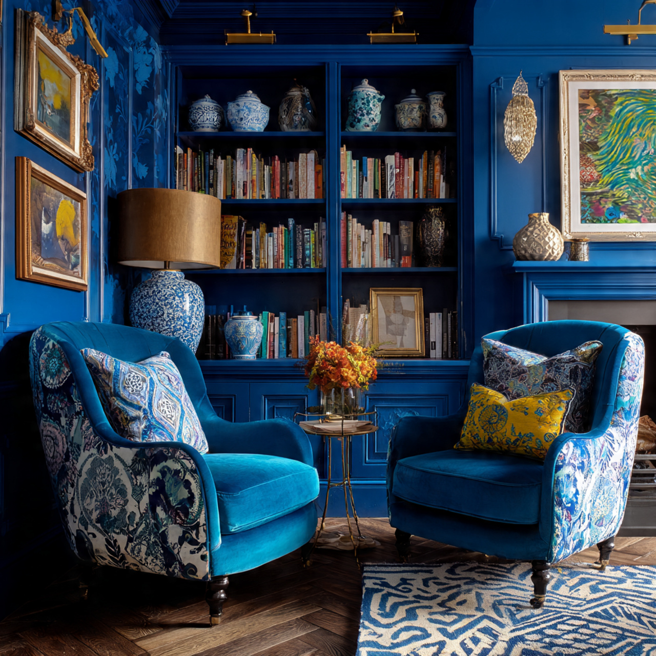25 Stylish Blue Living Room Color Scheme & Decors Secrets 11