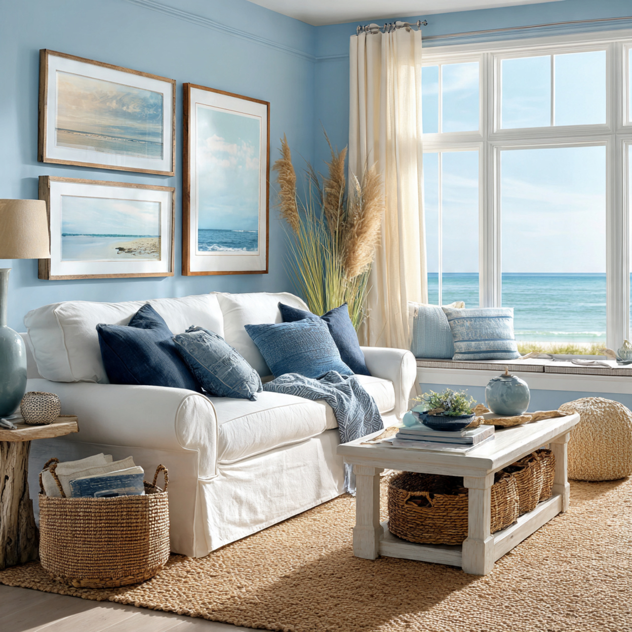 25 Stylish Blue Living Room Color Scheme & Decors Secrets 3 a breezy coastal inspired blue living room overlooking