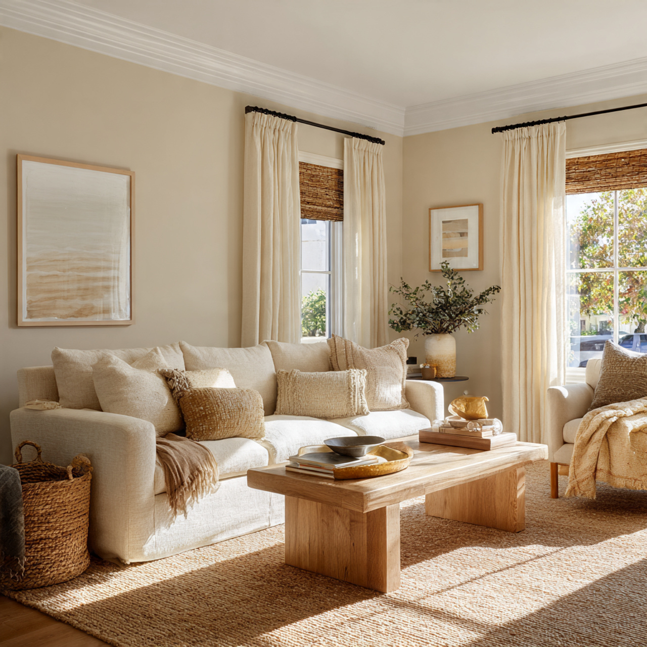 Dreamy Earthy Neutral Living Room Color Palette 25 Secrets 11 a bright sunlit living room drenched in 1