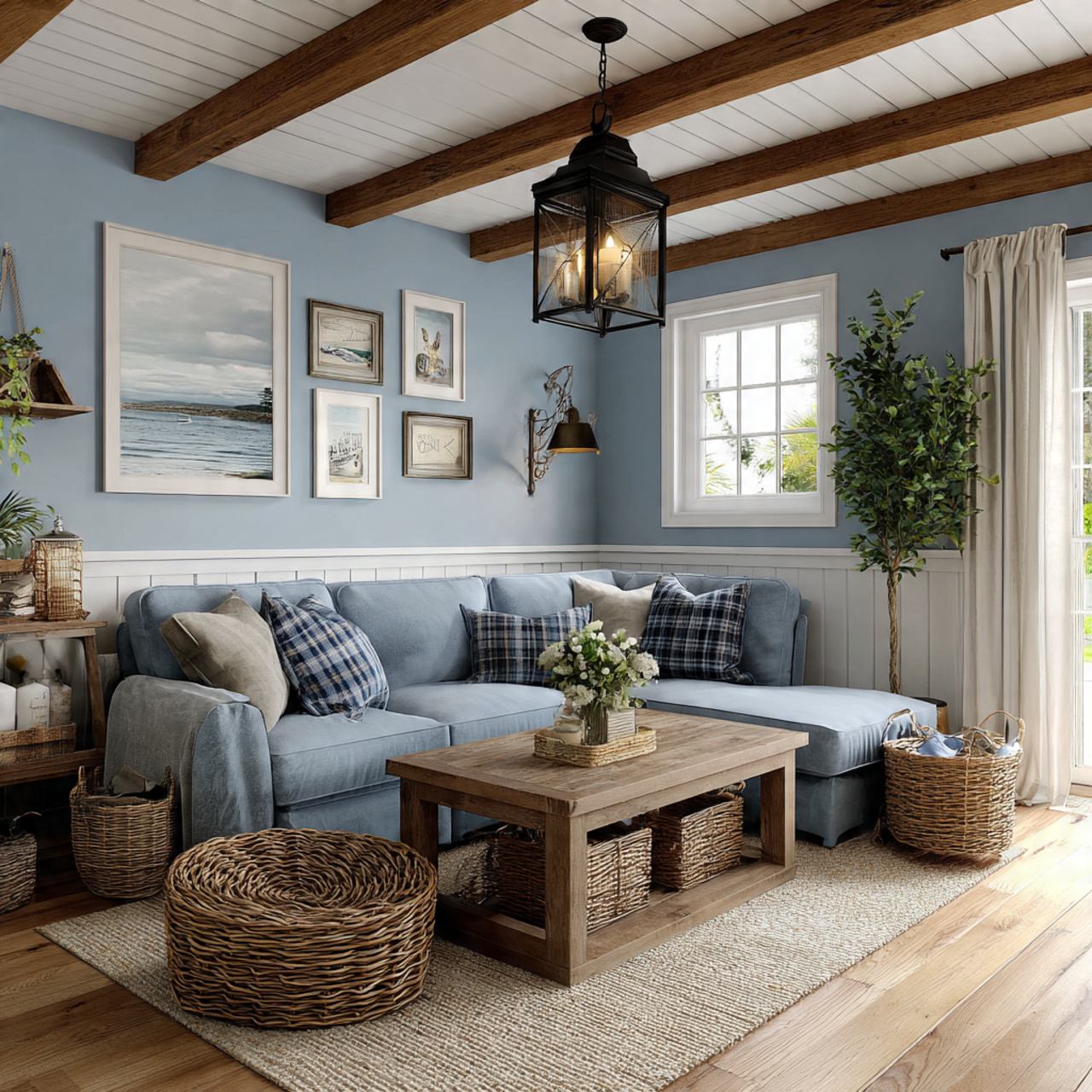 25 Stylish Blue Living Room Color Scheme & Decors Secrets 12 a cozy farmhouse style blue living room with