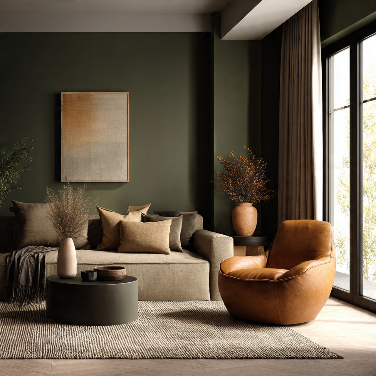 Dreamy Earthy Neutral Living Room Color Palette 25 Secrets 15 a cozy organic modern living room featuring deep 1