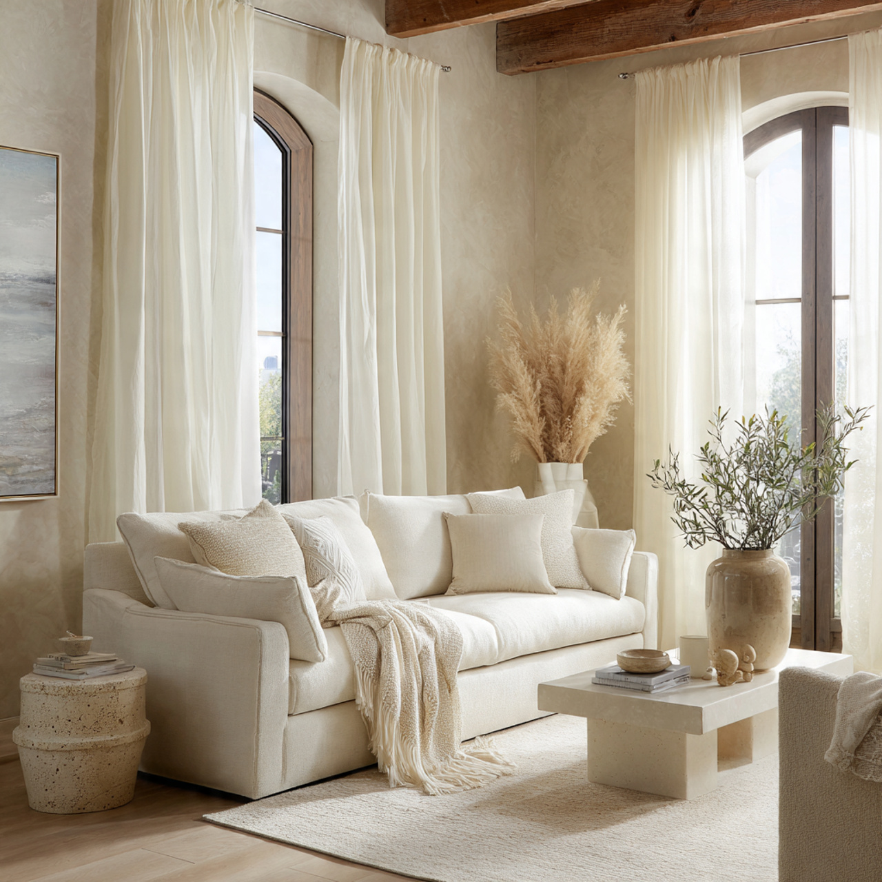 Dreamy Earthy Neutral Living Room Color Palette 25 Secrets 18 a serene ivory toned living room featuring layered 1