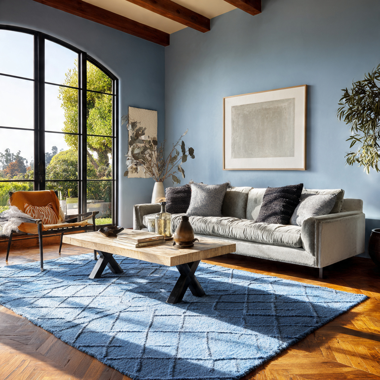 25 Stylish Blue Living Room Color Scheme & Decors Secrets 19 a stylish blue living room anchored by