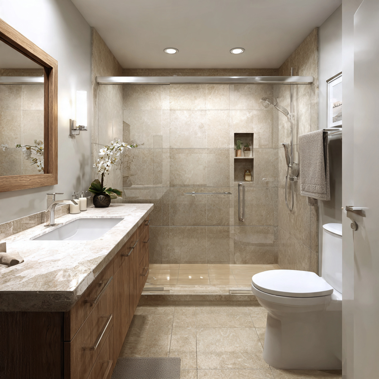 hyper realistic bathroom interior illustrating bathroom renovation cost 1