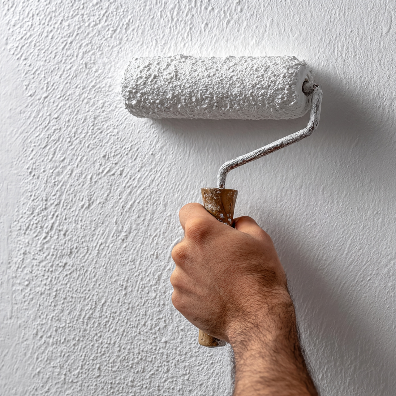 hyper realistic close up of an interior wall showing