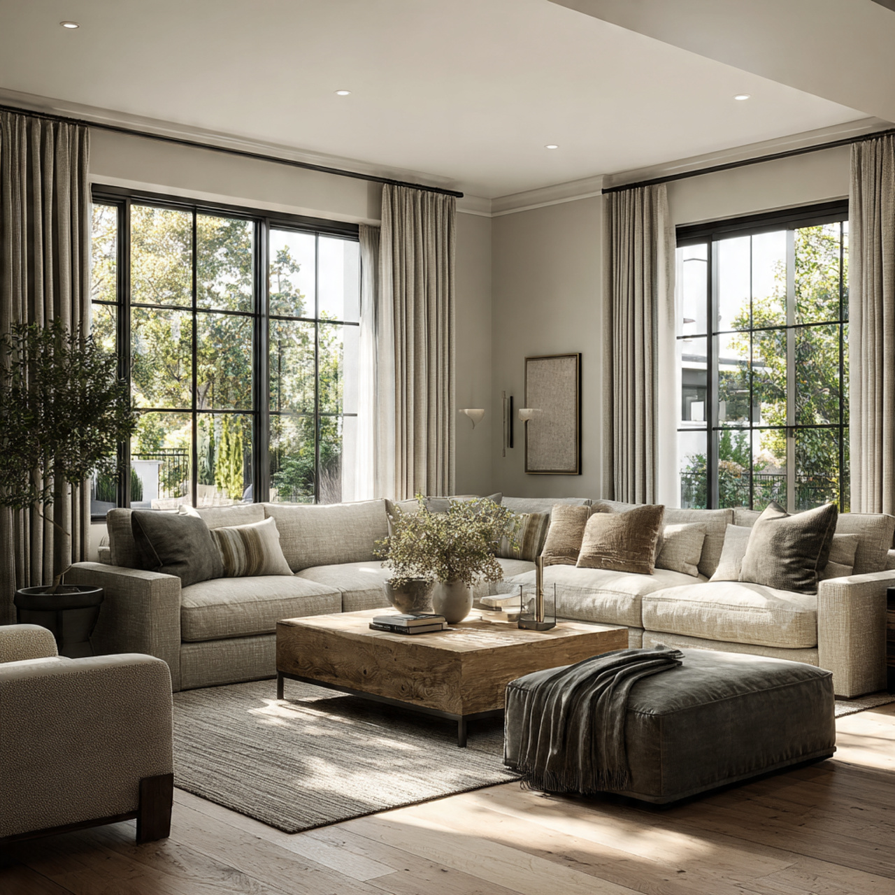 27 Ways to Get Green Living Room Bliss | Eco-Home Secrets 23 hyper realistic timeless transitional living room with solid