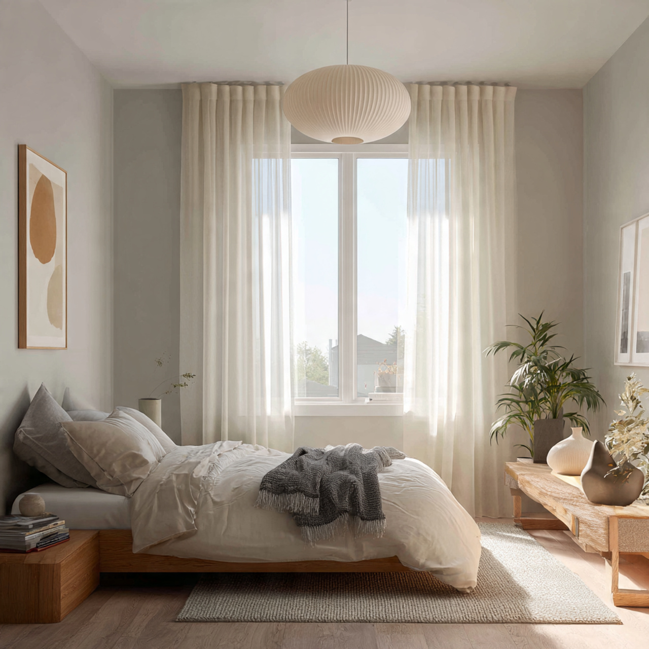 a minimal bedroom designed to allow natural