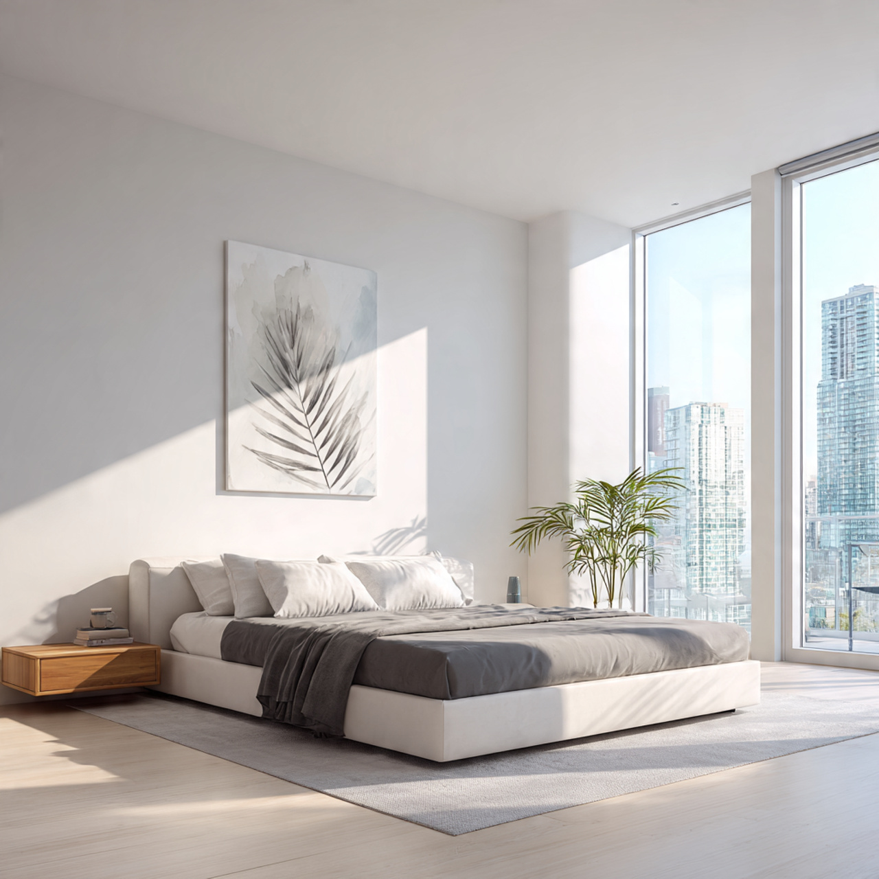 16 Bedroom Ideas That Create Comfort and Beautiful Space 10 10 minimal wall decor that doesnt overwhelm a beau