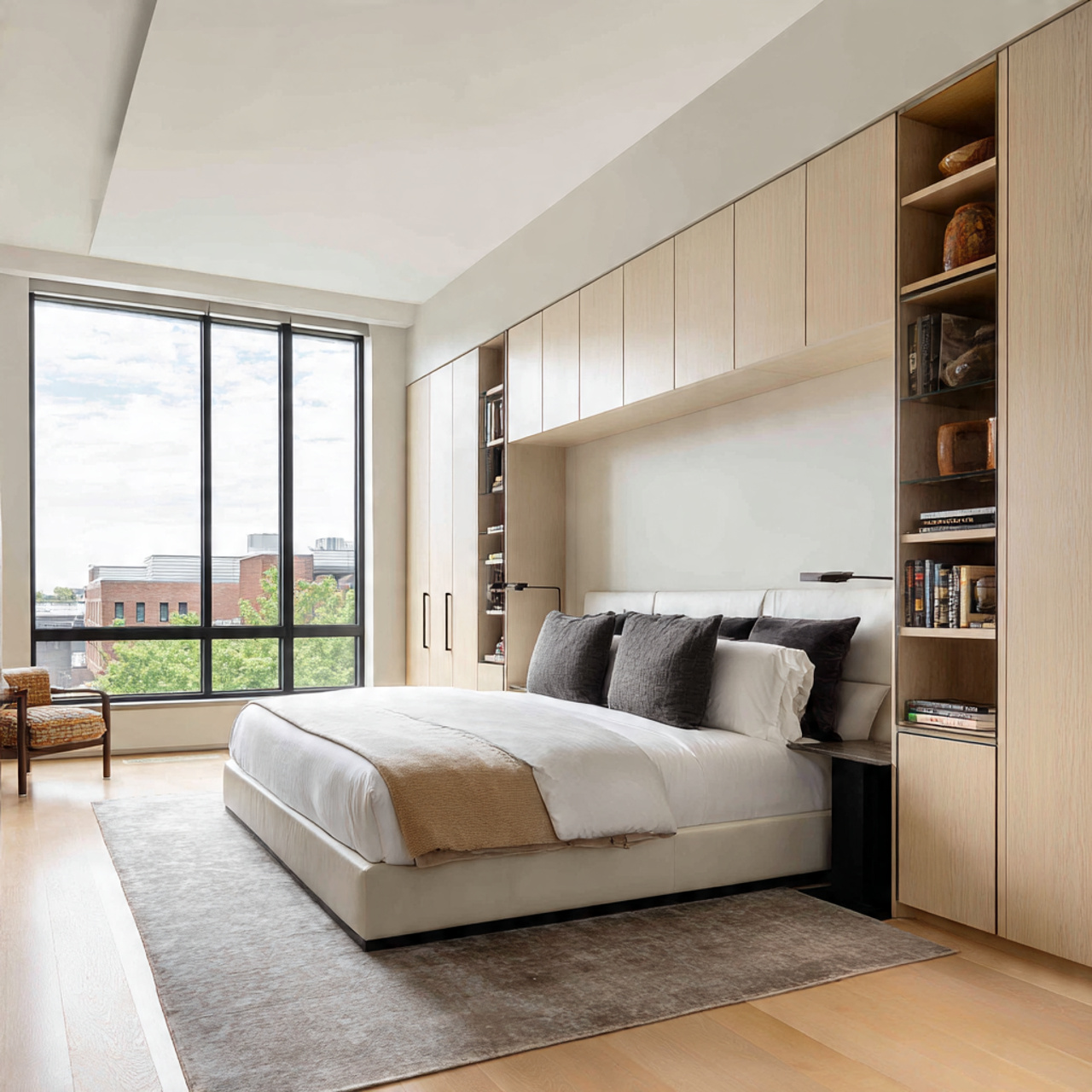 16 Bedroom Ideas That Create Comfort and Beautiful Space 11 11 storage that reduces visual clutter a sleek mod