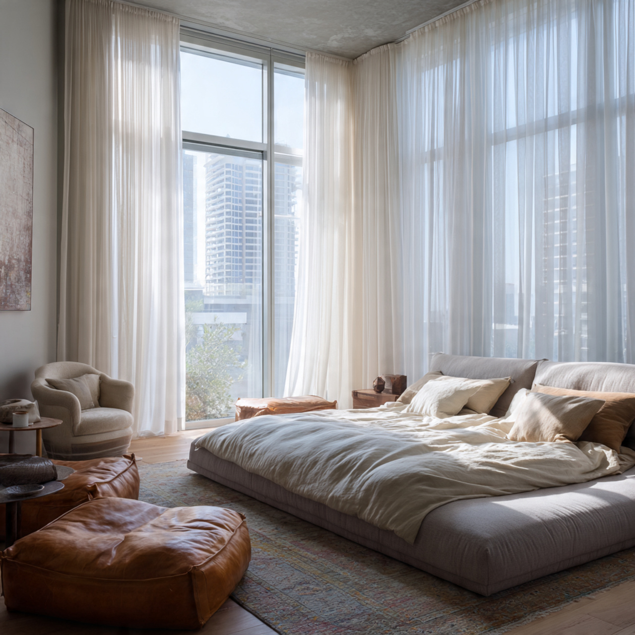 16 Bedroom Ideas That Create Comfort and Beautiful Space 12 12 curtains that frame the room softly a modern be