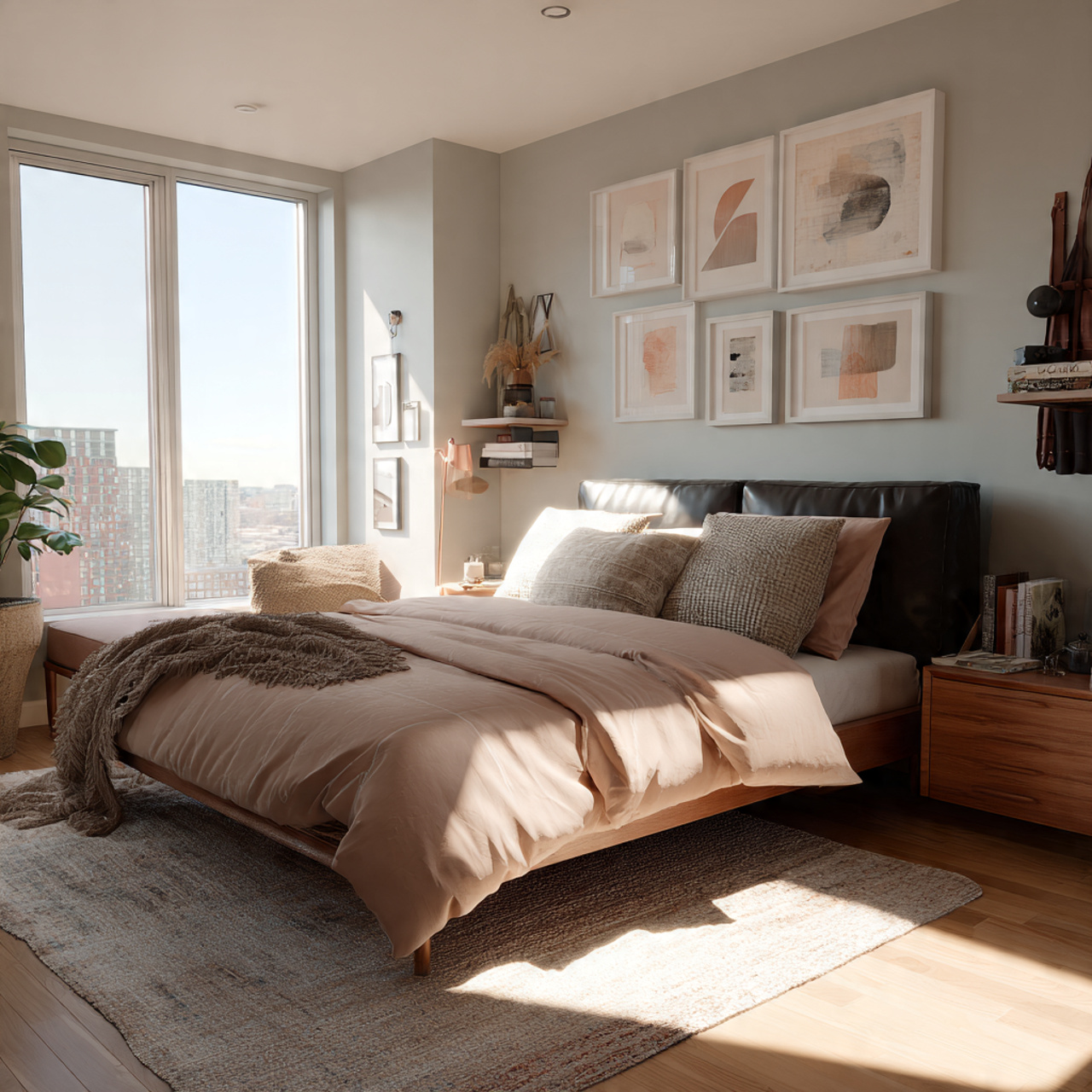 16 Bedroom Ideas That Create Comfort and Beautiful Space 14 a modern lived in bedroom highlighting personal to