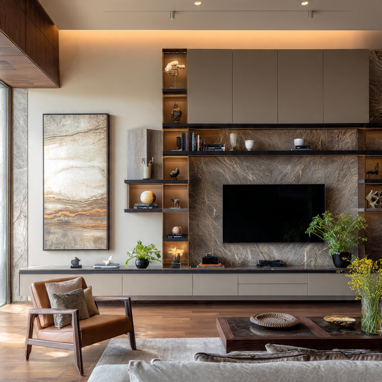 19 Smart TV Unit Design Modern Ideas for Calm Living Rooms 10 tv unit design modern