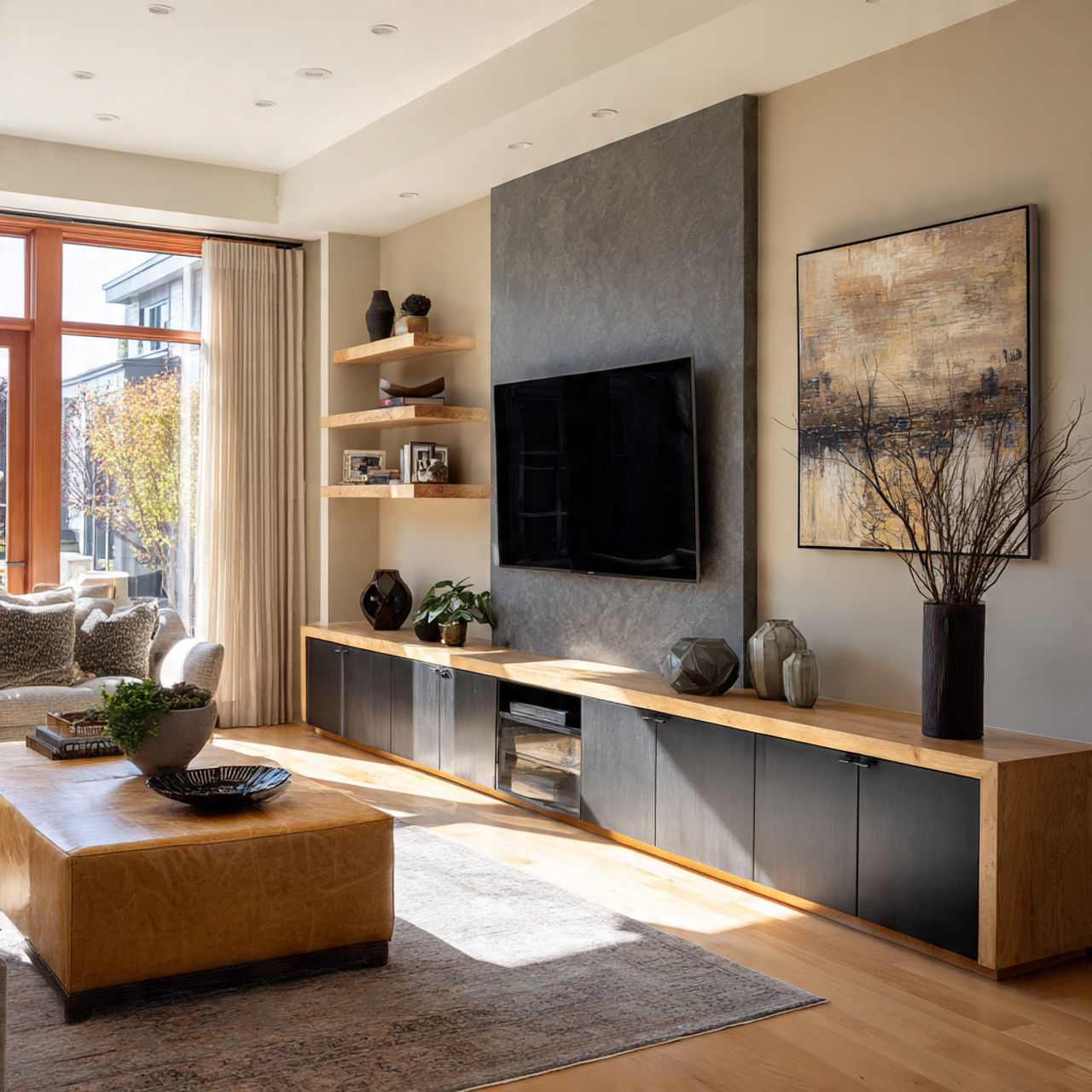 19 Smart TV Unit Design Modern Ideas for Calm Living Rooms 11 tv unit design modern