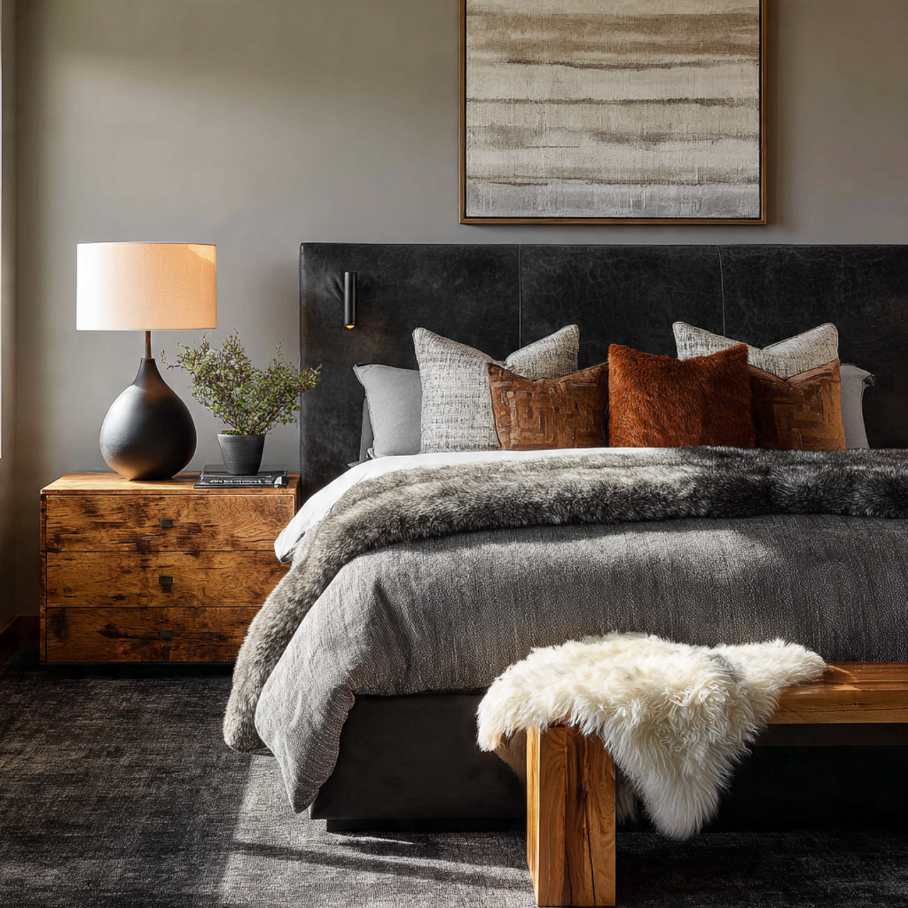 27 Best Contemporary Bedroom Decor Ideas for Modern Living 11 11 defining the space with a statement headboard a