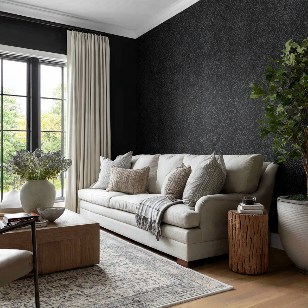 19 Black Wallpaper Ideas That Instantly Elevate Any Room 12 Black Wallpaper