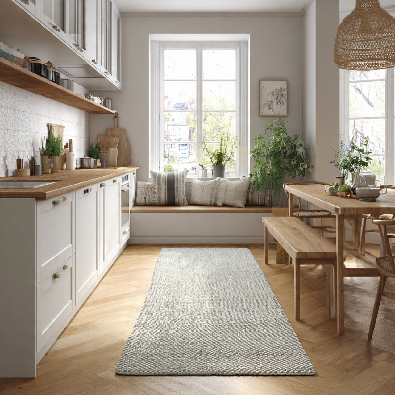 17 Smart Kitchen Ideas for a Calmer, More Organized Home 12 12soft textiles that make the kitchen more comfort