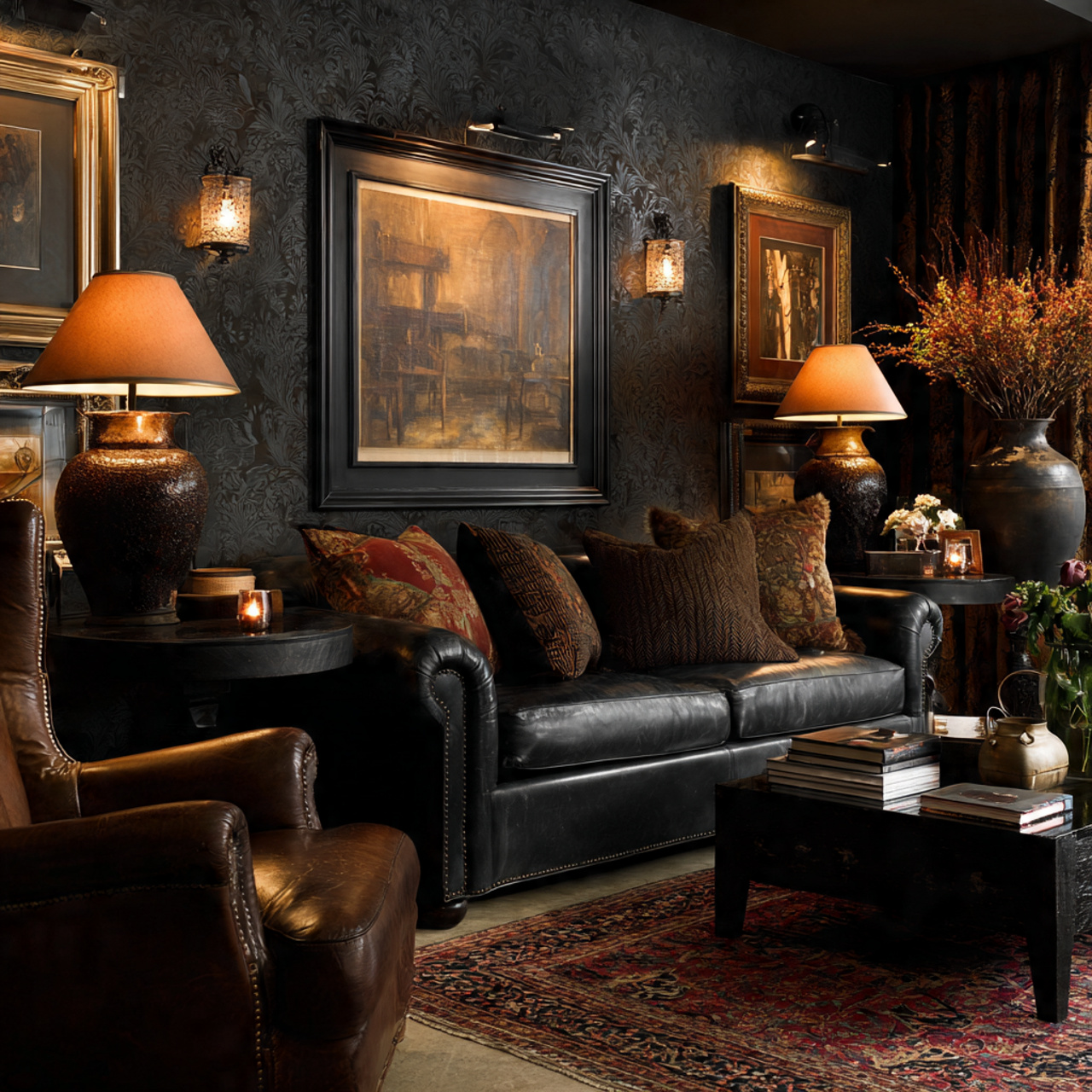 19 Black Wallpaper Ideas That Instantly Elevate Any Room 19 Black Wallpaper