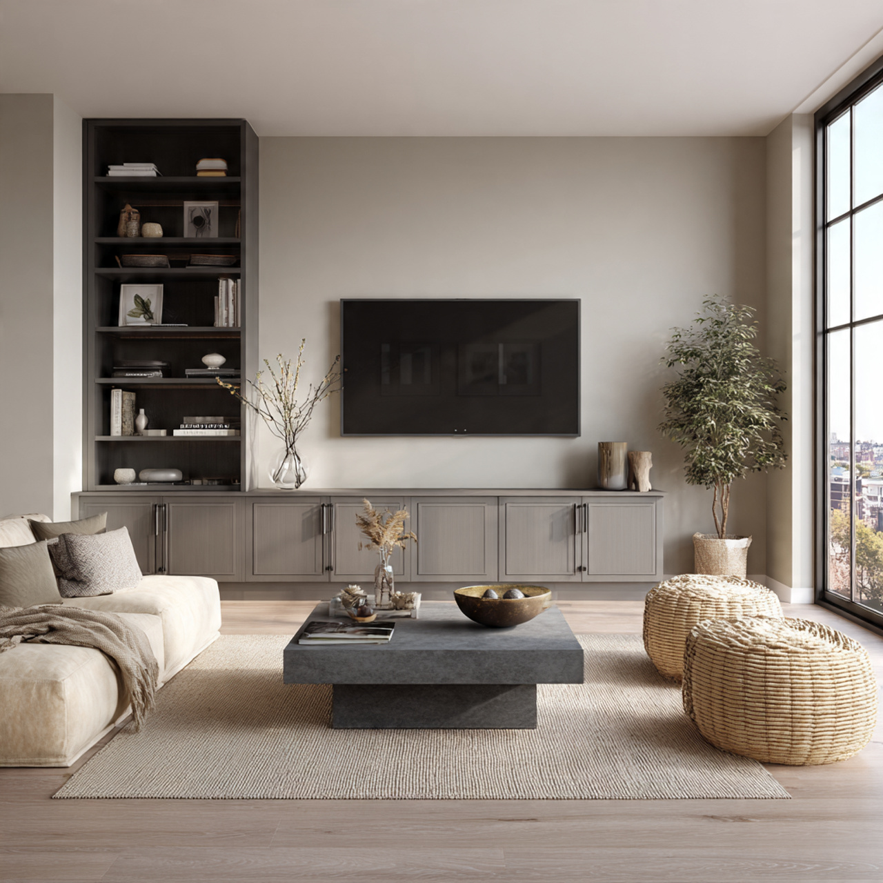 19 Smart TV Unit Design Modern Ideas for Calm Living Rooms 3 tv unit design modern