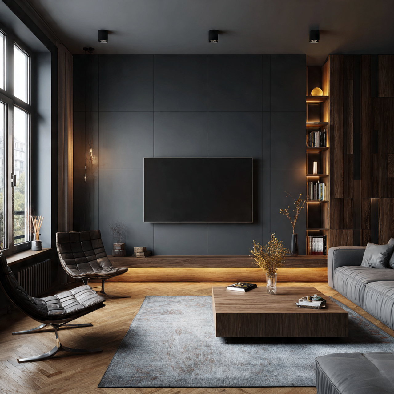 7 choose a dark wall for evening comfort a lived i 1