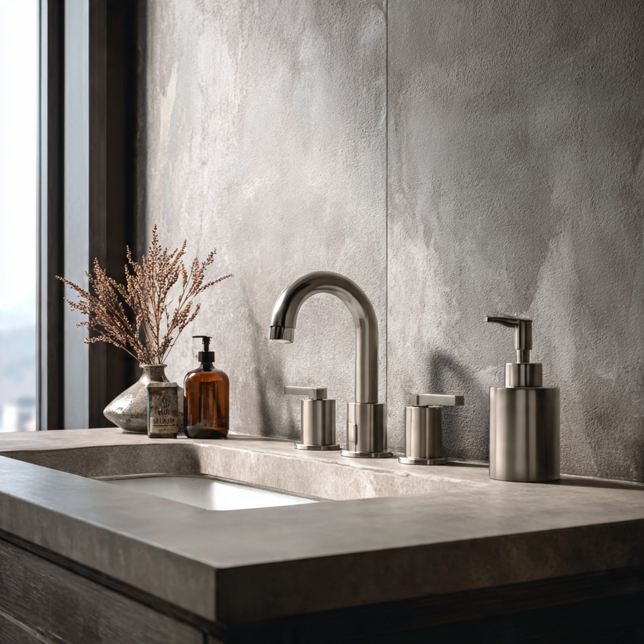 20 Smart Bathroom Ideas for a Calm and Comfortable Living 8 8 matte or brushed bathroom fixtures for soft cont