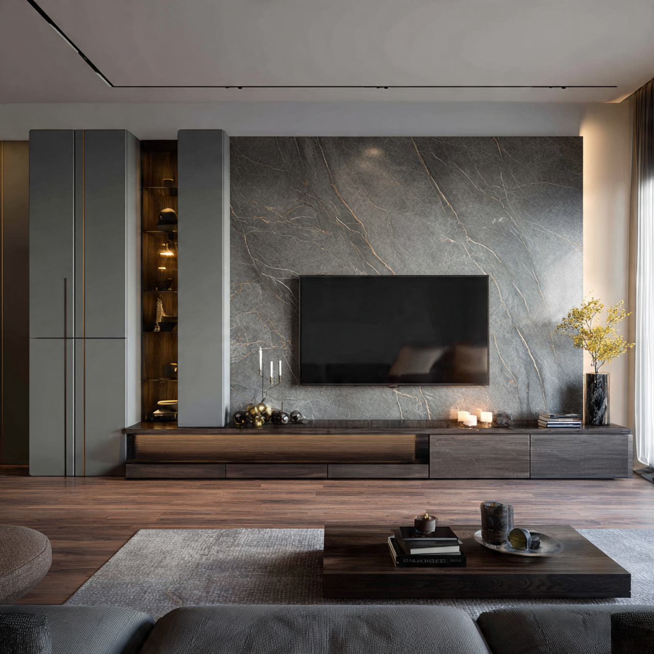 19 Smart TV Unit Design Modern Ideas for Calm Living Rooms 8 tv unit design modern