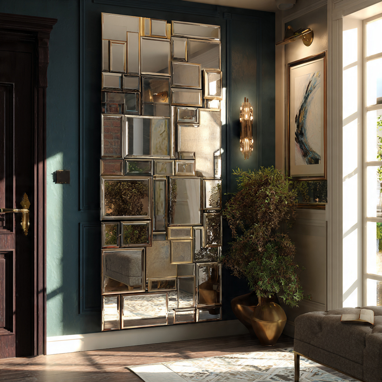 18 Stunning Mirror Wall Decor Ideas for Brighter Homes 1 mirror wall decor