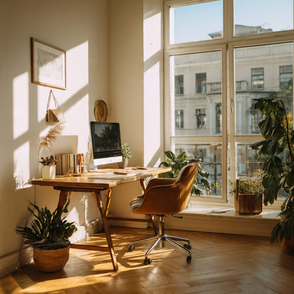 1 an attractive image of home office setup for sun