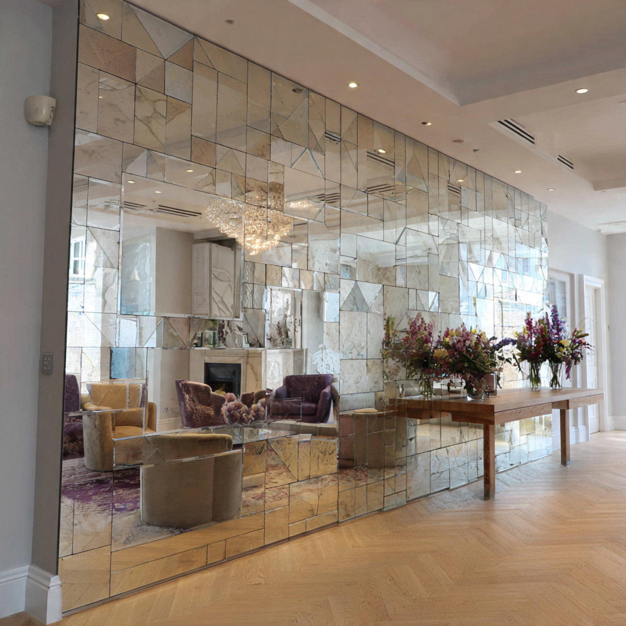 18 Stunning Mirror Wall Decor Ideas for Brighter Homes 11 mirror wall decor