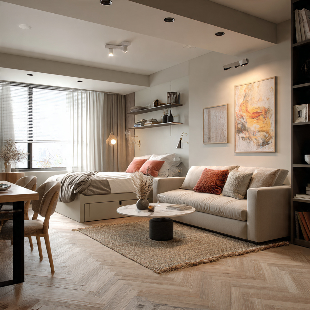 Studio Apartment Ideas: 13 Smart Tricks That Feel Bigger 13 Studio Apartment Ideas