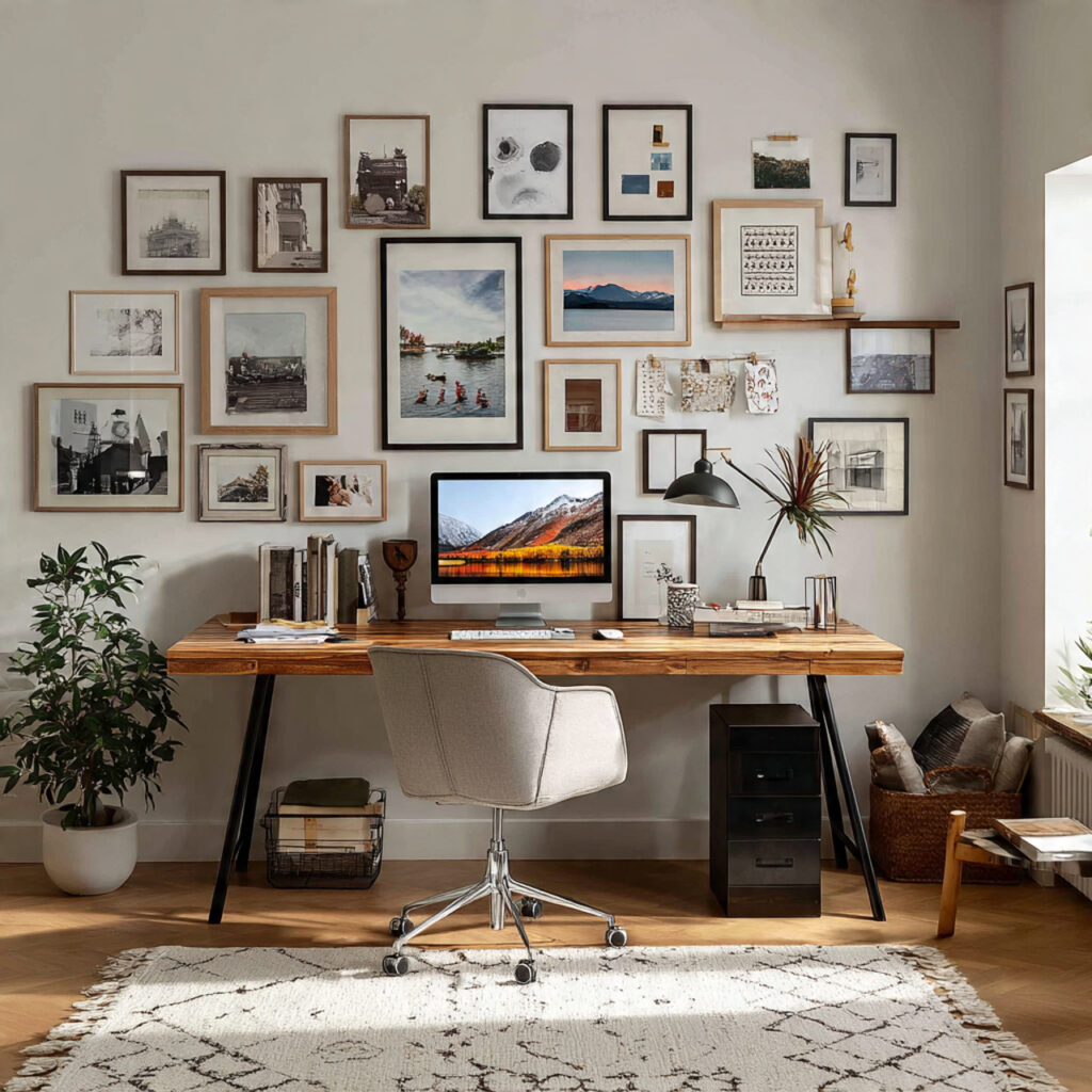 13 an attractive image of home office setup for a